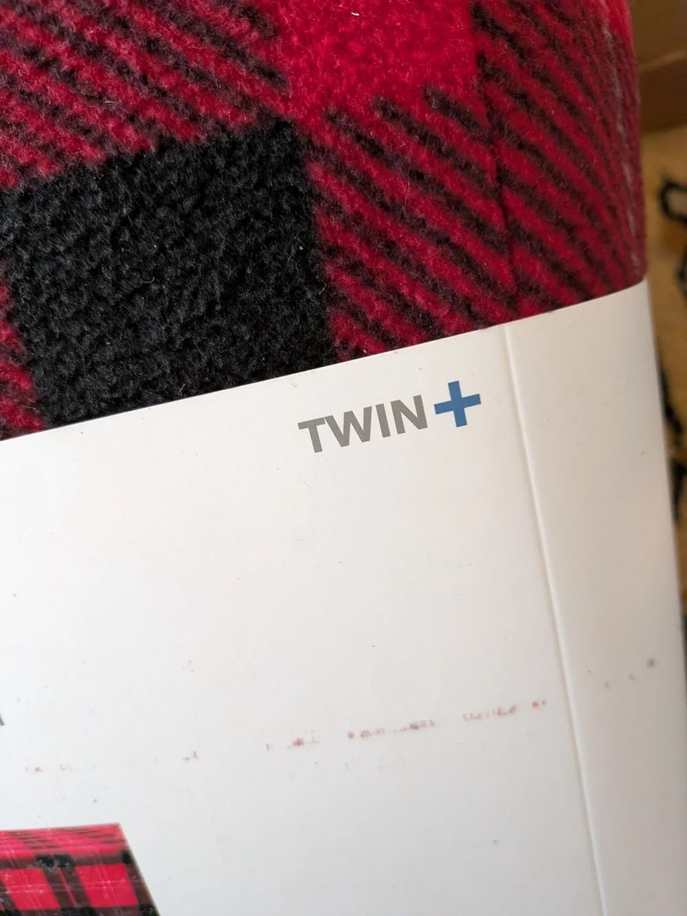 R+R Cozy Fleece Sheet Set - Red & Black Plaid (Twin)